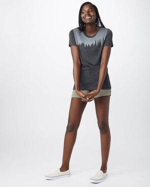 Tentree W's Juniper SS Tee - Made From Recycled Polyester & Organic Cotton Meteorite Black Heather