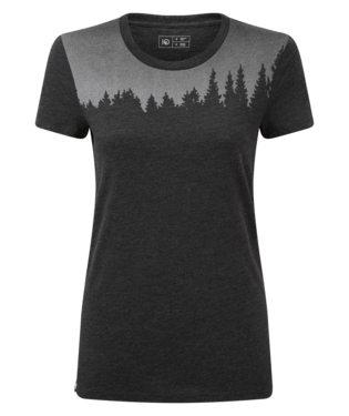 Tentree W's Juniper SS Tee - Made From Recycled Polyester & Organic Cotton Meteorite Black Heather Shirt