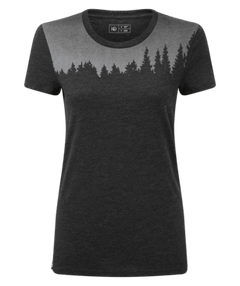 Tentree W's Juniper SS Tee - Made From Recycled Polyester & Organic Cotton Meteorite Black Heather Shirt