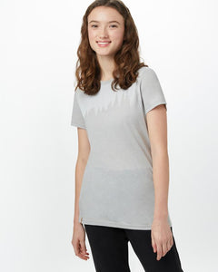 Tentree W's Juniper SS Tee - Made From Recycled Polyester & Organic Cotton Hi Rise Grey Heather Shirt