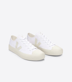 Veja Wata II Low Canvas - Organic Certified cotton White Pierre Shoes