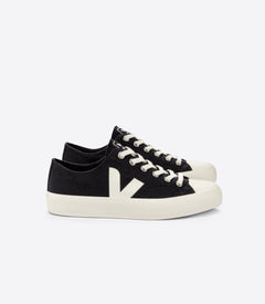 Veja Wata II Low Canvas - Organic Certified cotton Black Pierre Shoes