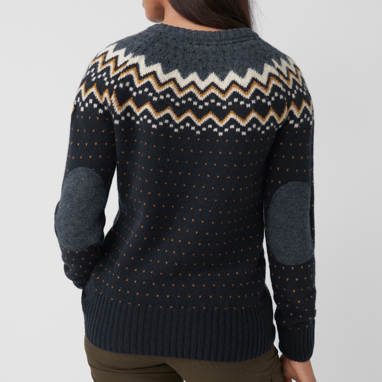 Fjällräven Women's Övik Knit Sweater - 100% Wool Deep Forest Shirt