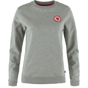 Fjällräven W's 1960 Logo Badge Sweatshirt - 100% Organic Cotton Grey-Melange