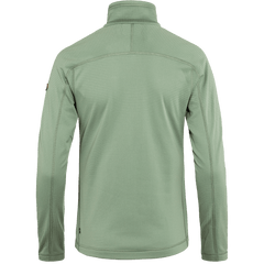 Fjällräven W's Abisko Lite Fleece Half Zip - 100% Recycled polyester Misty Green Shirt