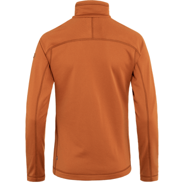 Fjällräven W's Abisko Lite Fleece Half Zip - 100% Recycled polyester Terracotta Brown Shirt