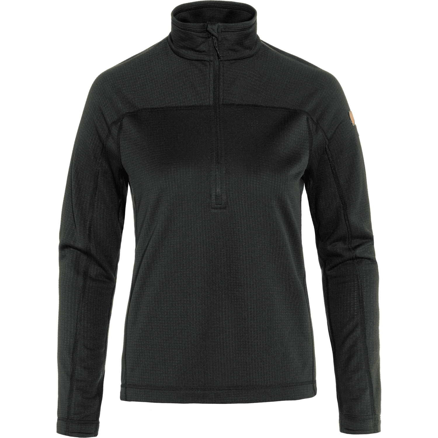 Fjällräven W's Abisko Lite Fleece Half Zip - 100% Recycled polyester Black Shirt