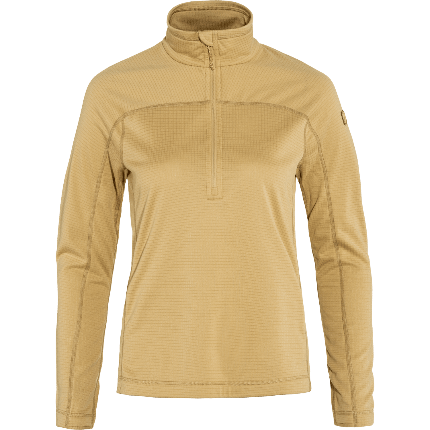 Fjällräven W's Abisko Lite Fleece Half Zip - 100% Recycled polyester Dune Beige Shirt