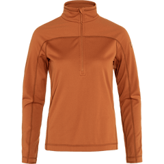 Fjällräven - W's Abisko Lite Fleece Half Zip - 100% Recycled polyester - Weekendbee - sustainable sportswear