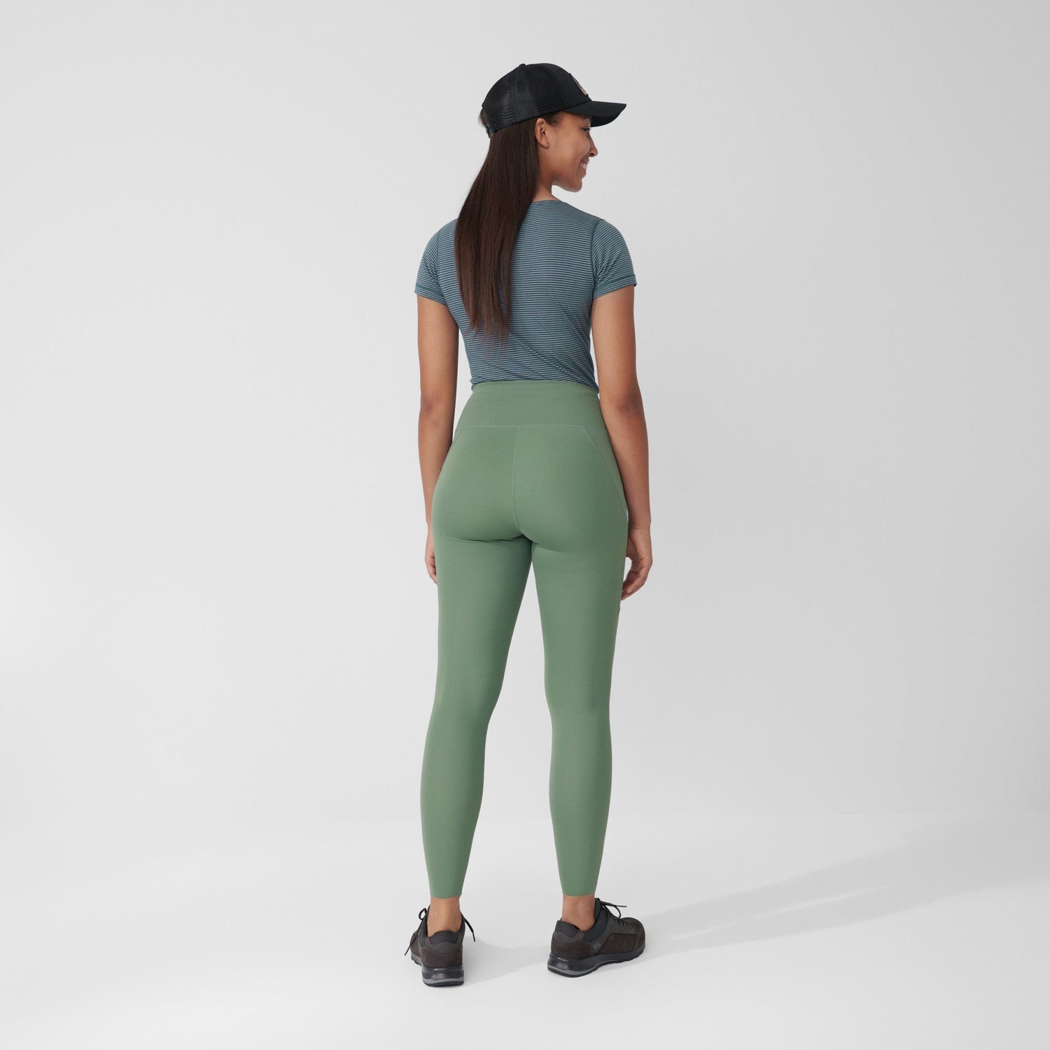 Fjällräven W's Abisko Tights - Recycled Polyester Patina Green Pants