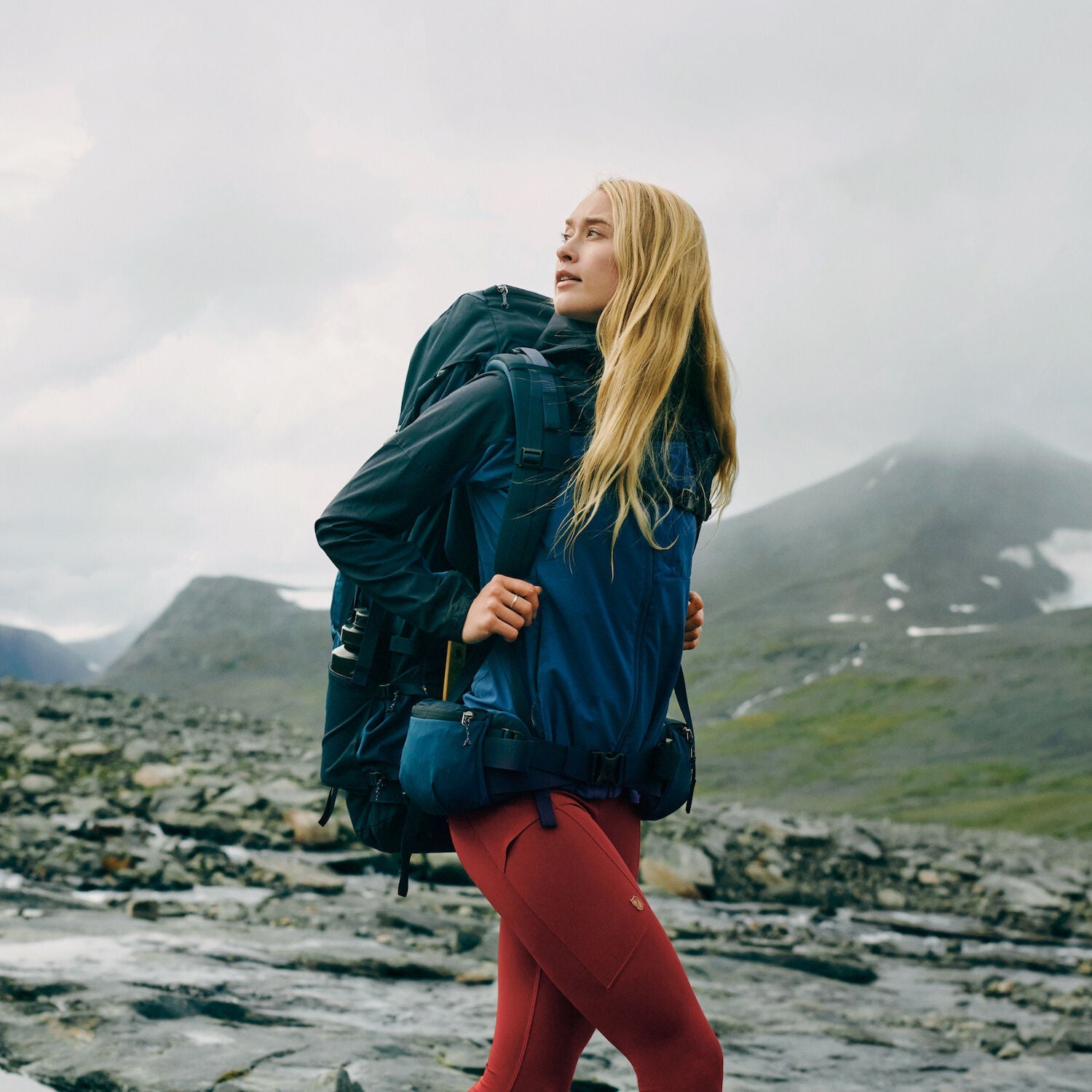 Fjällräven W's Abisko Tights - Recycled Polyester Patina Green Pants