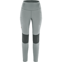 Fjällräven W's Abisko Värm Trekking Tights - Recycled Polyester Flint Grey-Iron Grey Pants