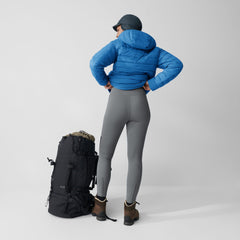 Fjällräven W's Abisko Värm Trekking Tights - Recycled Polyester Flint Grey-Iron Grey Pants