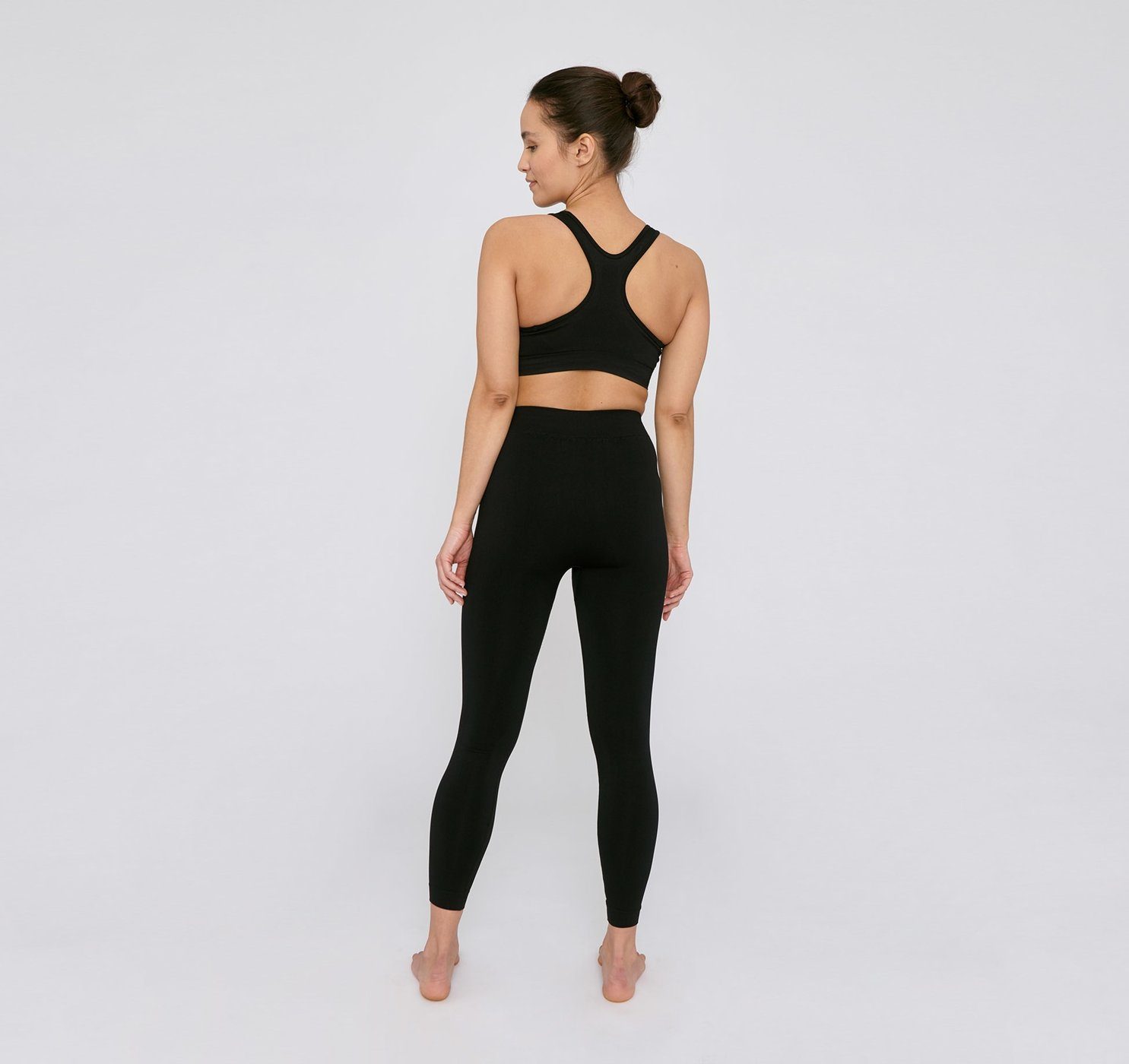 Organic Basics W's Active Seamless Leggings - Recycled Nylon Black Pants