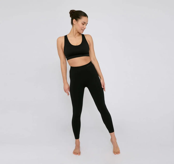 W's Active Seamless Leggings - Recycled Nylon Pants Organic Basics Black XS-S