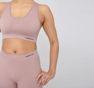 Organic Basics W's Active Seamless Workout Bra - Recycled nylon Black