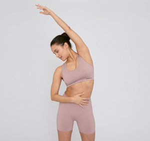 Organic Basics W's Active Seamless Workout Bra - Recycled nylon Dusty Rose