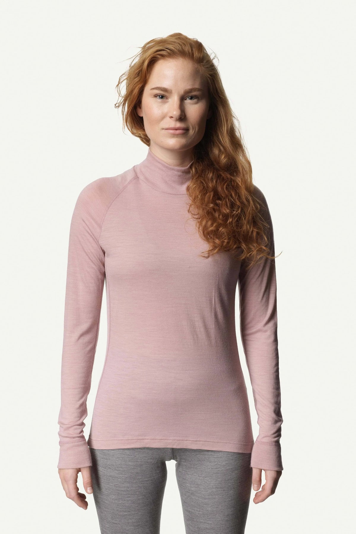 W's Activist Turtleneck - Tencel and Merino Wool Shirt Houdini Pink Moon S