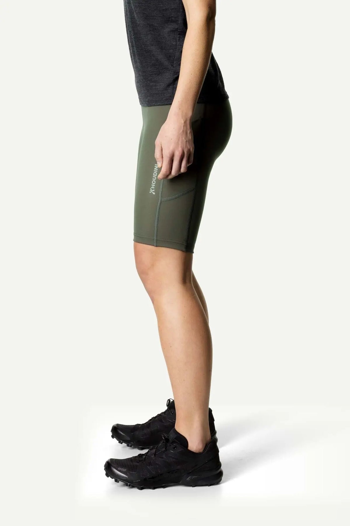 Houdini W's Adventure Short Tights - Recycled Polyester Baremark Green Pants