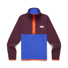 Cotopaxi W's Amado Fleece - Recycled Polyester Wine & Blue Violet Shirt