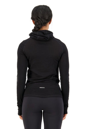 Mons Royale W's Bella Tech Hoodie - Mulesing-free Merino wool Black