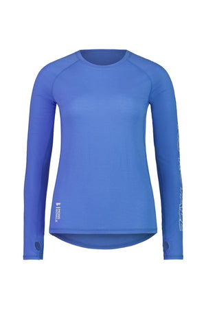 Mons Royale W's Bella Tech Long Sleeve - Merino wool Cornflower