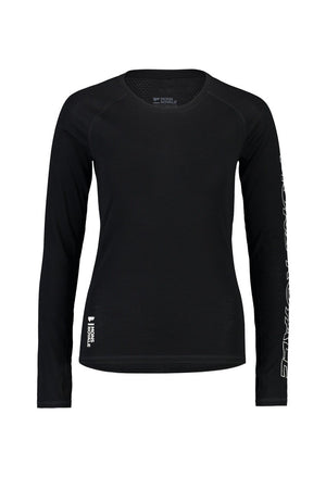 Mons Royale W's Bella Tech Long Sleeve - Merino wool Black