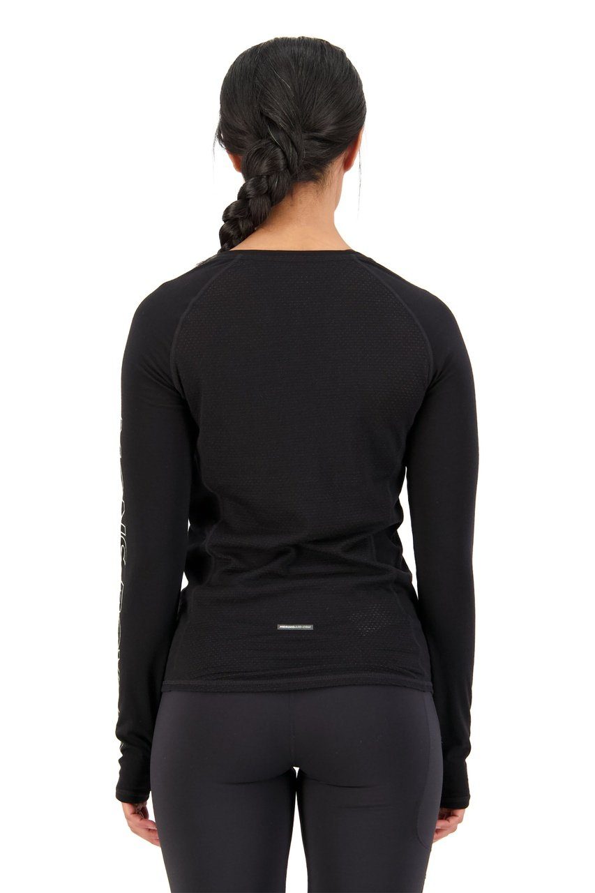 Mons Royale W's Bella Tech Long Sleeve - Merino wool Black Shirt