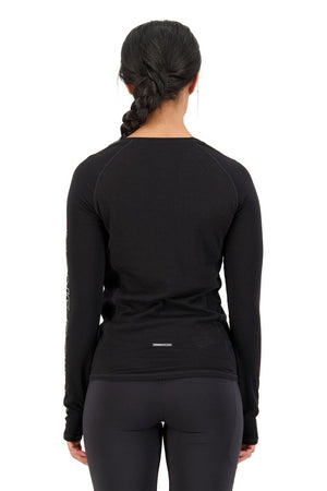 Mons Royale W's Bella Tech Long Sleeve - Merino wool Black