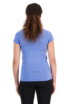 Mons Royale W's Bella Tech Tee - Merino wool Cornflower Shirt