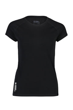 Mons Royale W's Bella Tech Tee - Merino wool Black Shirt