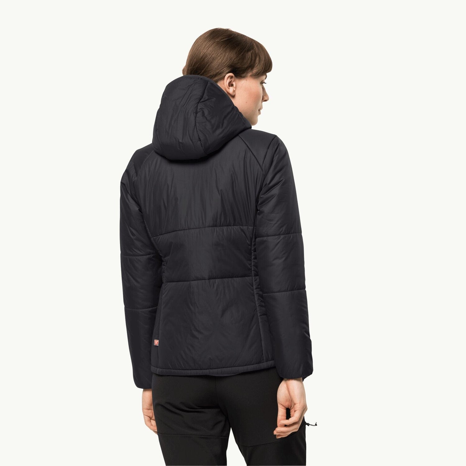 Jack Wolfskin W's Bergland Ins Hoody insulated jacket - Recycled materials Black Jacket