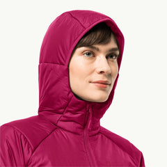 Jack Wolfskin W\'s Bergland Ins Hoody insulated jacket - Recycled materials  – Weekendbee - sustainable sportswear