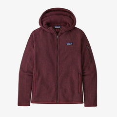 Patagonia W's Better Sweater Hoody - Recycled Polyester Chicory Red Shirt