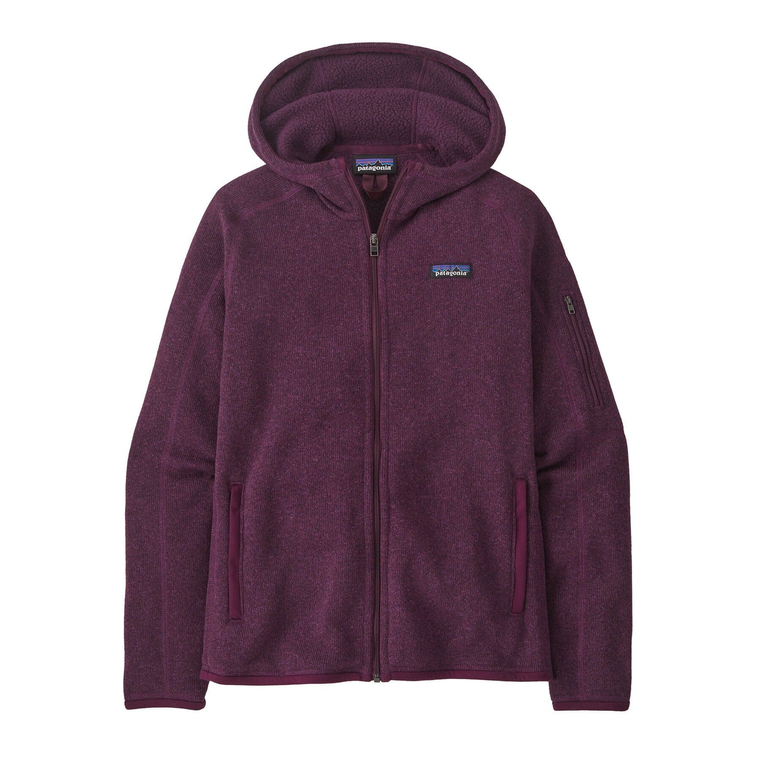 Patagonia W's Better Sweater Hoody - Recycled Polyester Night Plum Shirt