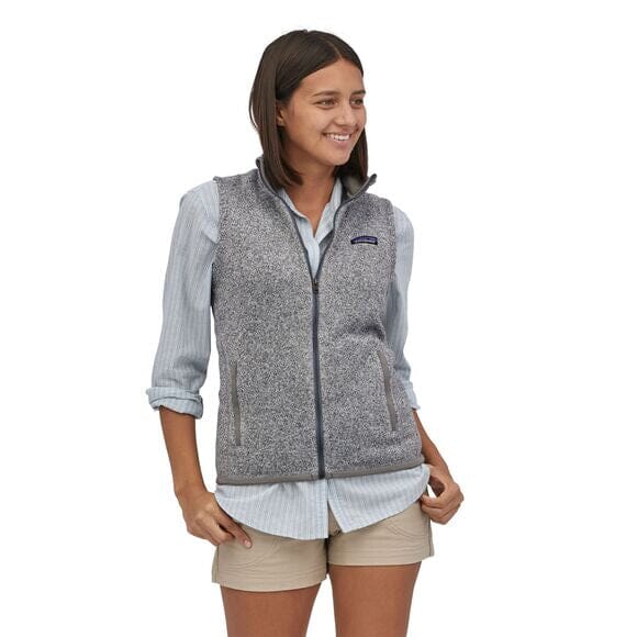 Patagonia W's Better Sweater Vest - 100% recycled polyester Birch White Jacket