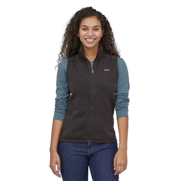 Patagonia W's Better Sweater Vest - 100% recycled polyester Black Jacket