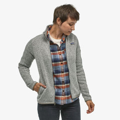 Patagonia W's Better Sweater® Fleece Jacket - 100% Recycled Polyester Birch White Shirt