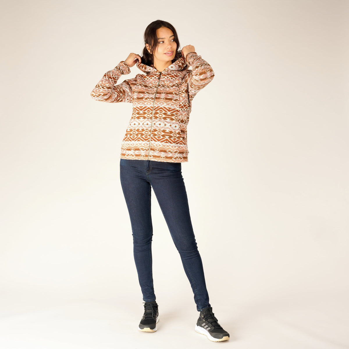 W's Bhutan Full-Zip Fleece Hoodie - Recycled Polyester Shirt Sherpa