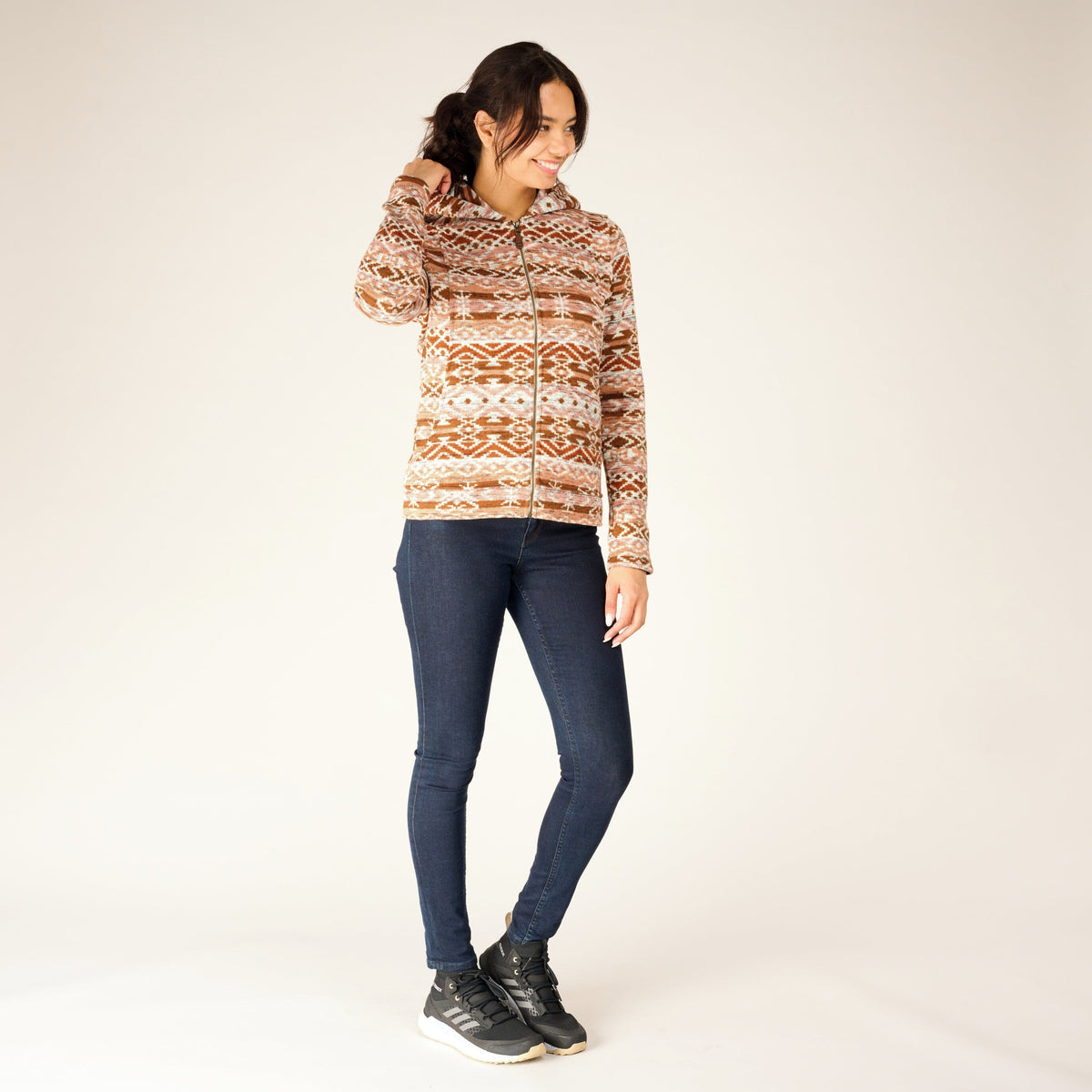 W's Bhutan Full-Zip Fleece Hoodie - Recycled Polyester Shirt Sherpa