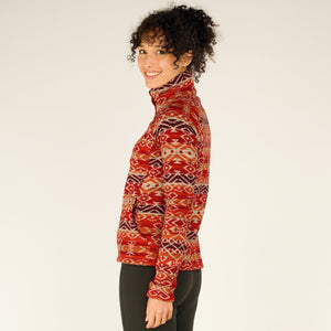 Sherpa W's Bhutan Pullover - Recycled Polyester Cranberry