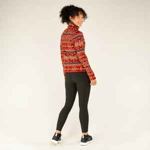 Sherpa W's Bhutan Pullover - Recycled Polyester Cranberry