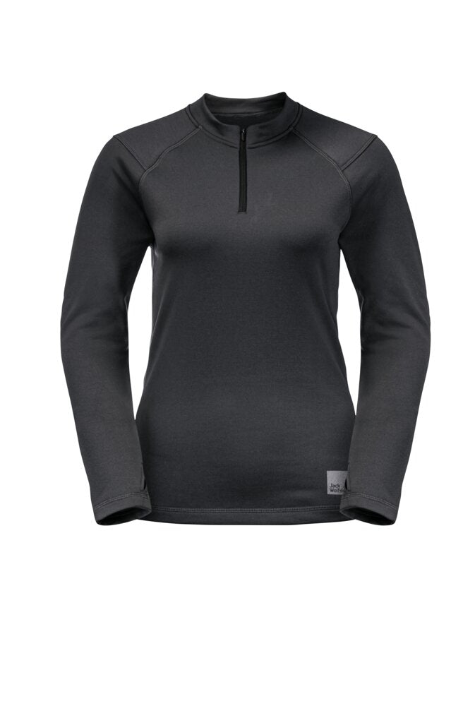 W's Bike Commute Halfzip Fleece Shirt - Recycled Polyester Shirt Jack Wolfskin