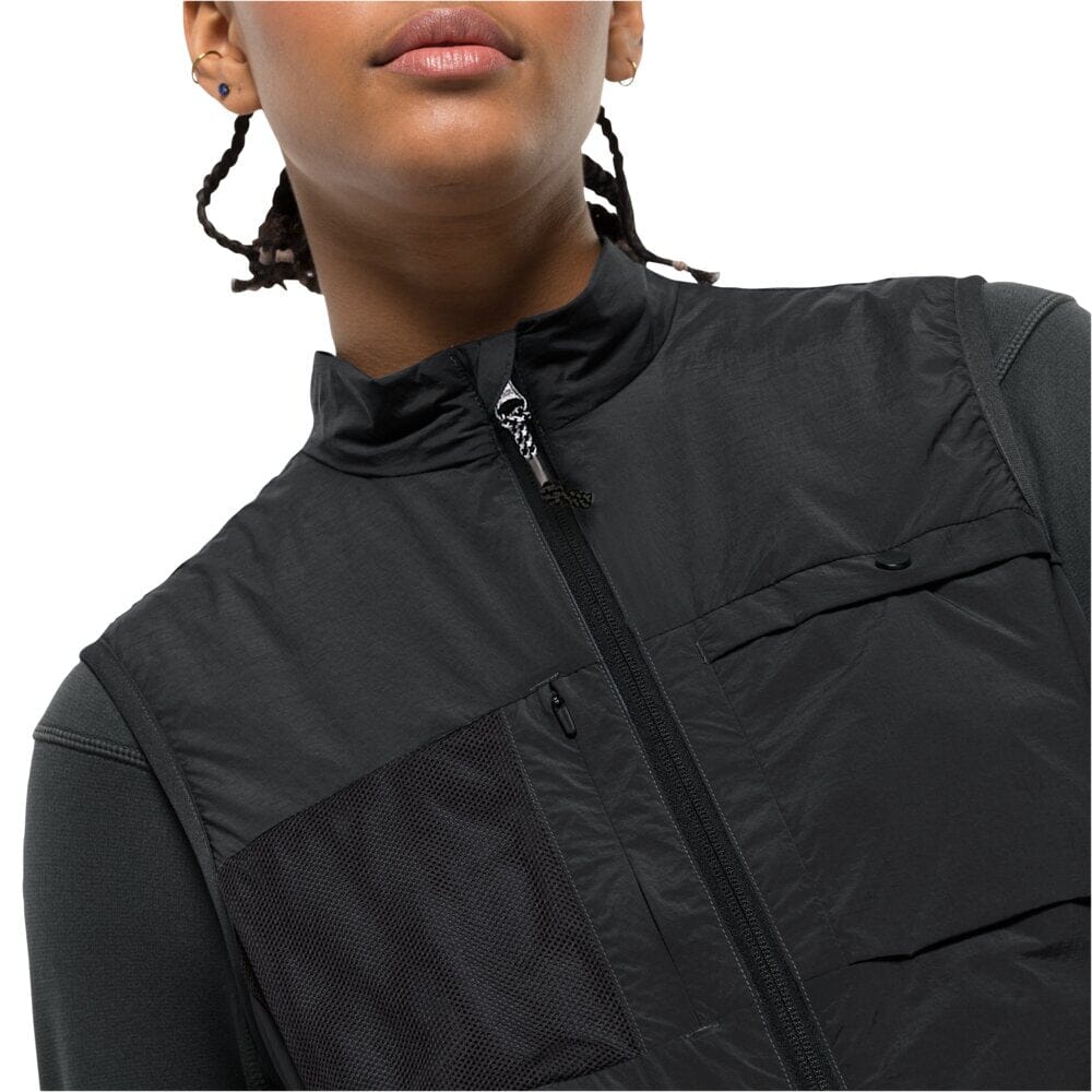 Jack Wolfskin W's Bike Commute Ins Vest - Recycled PA & Recycled PET Phantom Jacket