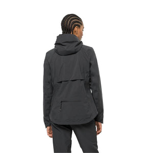 Jack Wolfskin W's Bike Commute Mono Jacket - Recycled polyester & polyester Phantom
