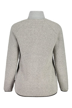 Maloja W's BirkenpilzM. Mountain Fleece Jacket - Recycled Polyester & Recycled Wool Grey Melange Jacket