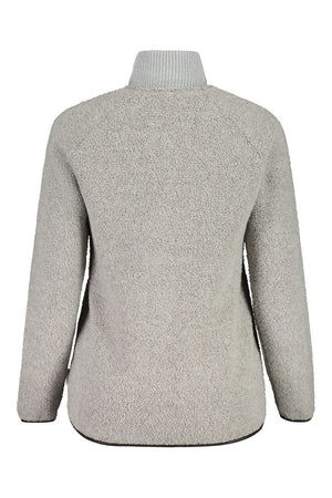 Maloja W's BirkenpilzM. Mountain Fleece Jacket - Recycled Polyester & Recycled Wool Grey Melange