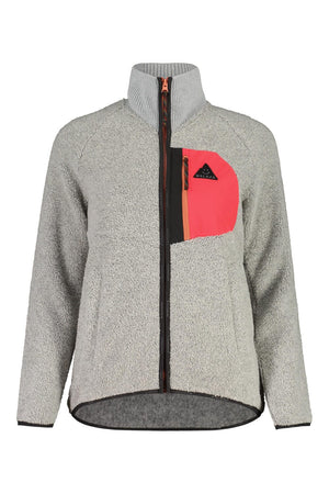 Maloja W's BirkenpilzM. Mountain Fleece Jacket - Recycled Polyester & Recycled Wool Grey Melange