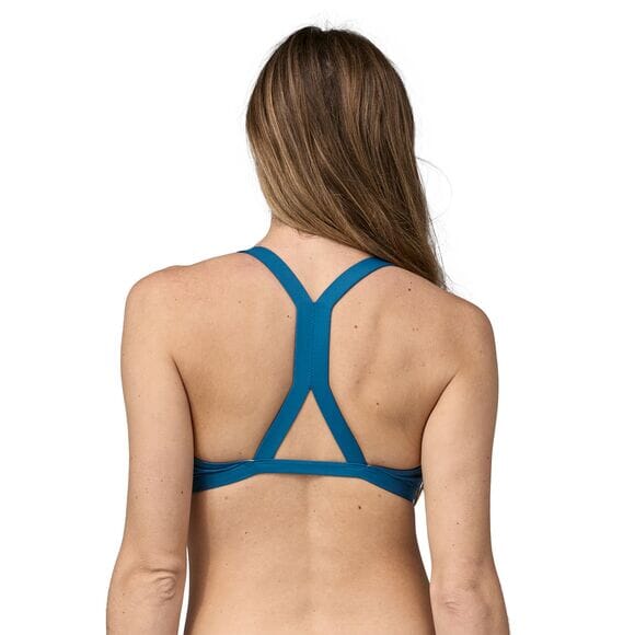 Patagonia W's Bottom Turn Bikini Top - Recycled Plastic Wavy Blue Swimwear