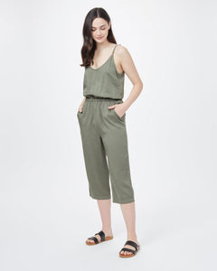 Tentree W's Breeze Jumpsuit - 100% Tencel Agave Green Pants